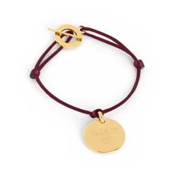 Bracelet 1 Breloque Plaqué Or (gravure Joaillier)