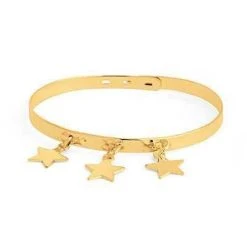 Jonc Ruban Lisse 3 Trous à Composer Plaqué Or