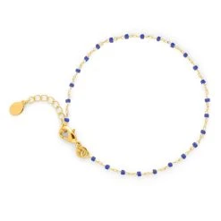 Bracelet Mahos Plaqué Or Collection LANZAROTE -Atelier de Famille Soldes br mahos bleu 3243 1200 69db
