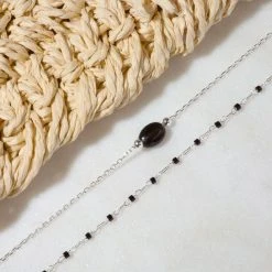 Duo De Bracelets Mahos Et Papagayo Argent Massif -Atelier de Famille Soldes br mahos papa noir 1