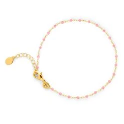 Bracelet Mahos Plaqué Or Collection LANZAROTE -Atelier de Famille Soldes br mahos rose 1200 3187 1