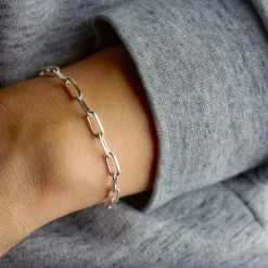 Bracelet Chaîne Maillon Ovale -Atelier de Famille Soldes br maillonoval1.2 ag 3055 1200