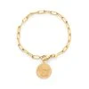 Bracelet Personnalisé Signe Astrologique Et Chaîne Maillon Ovale