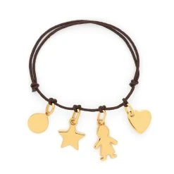 Bracelet Mini Breloques à Composer Plaqué Or (gravure Manuelle) -Atelier de Famille Soldes br mini brel acomp po 313 1200