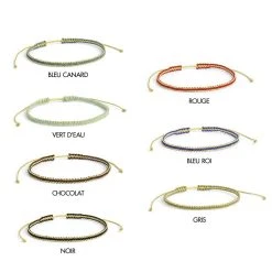 Bracelet Tissé Pailleté -Atelier de Famille Soldes br tiss nuancier 3104 1200