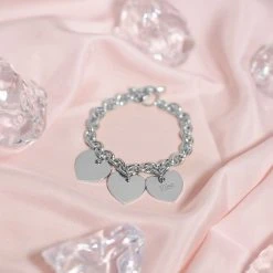 Bracelet Vendôme Et Breloques à Composer Argent Massif -Atelier de Famille Soldes br vendome grandebreloque ar setdesign gravure 6434