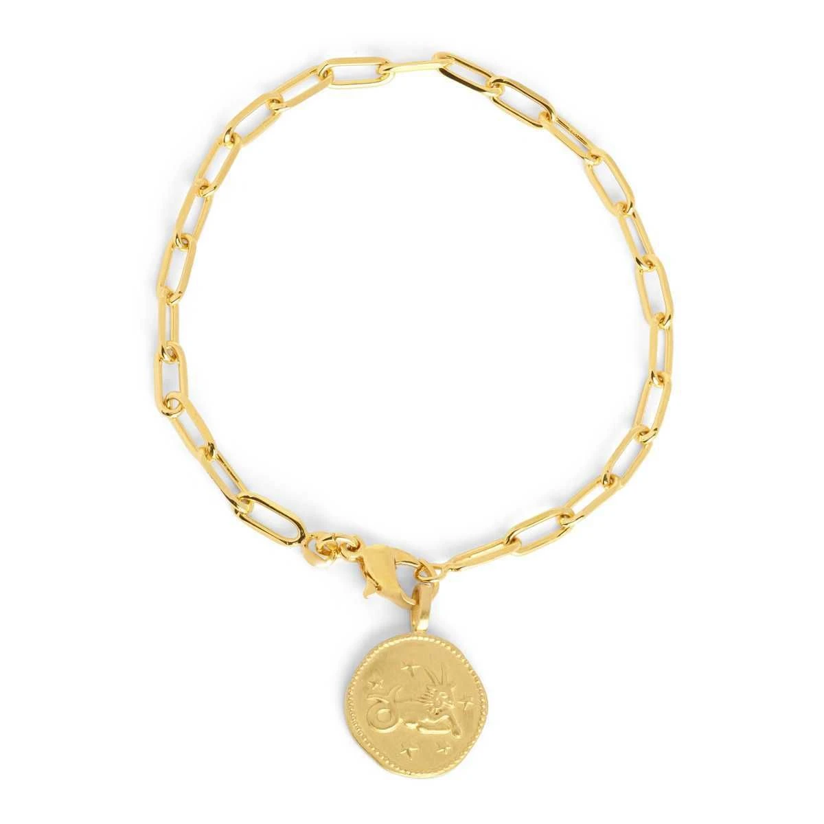 Bracelet médaille signe du zodiaque sur chaîne maillon ovale Bracelet Médaille Signe Du Zodiaque Sur Chaîne Maillon Ovale -Atelier de Famille Soldes bra zodiaque maillon ovale 3207 bra 1200