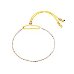 Jonc Fin Martelé Sur Lien Coton -Atelier de Famille Soldes brac fin martele or jeune 1200