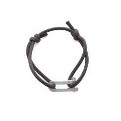 Bracelet Manille Pour Homme Sur Coton épais Argent Massif