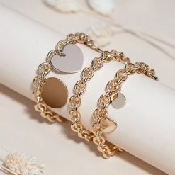 Bracelet Vendôme Et Breloques à Composer Plaqué Or -Atelier de Famille Soldes brac vendome po set design