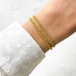 Bracelet Chaîne Tressée -Atelier de Famille Soldes bracelet chaine tresse porte 1200 3066