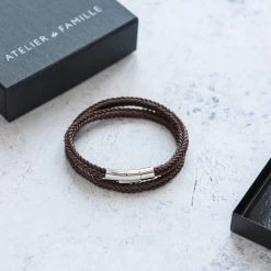 Bracelet Le Carré Tressé Pour Homme -Atelier de Famille Soldes bracelet homme tresse decor 1200 2743