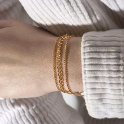 Bracelet Chaîne Double Maillons -Atelier de Famille Soldes chaine porte 1 1