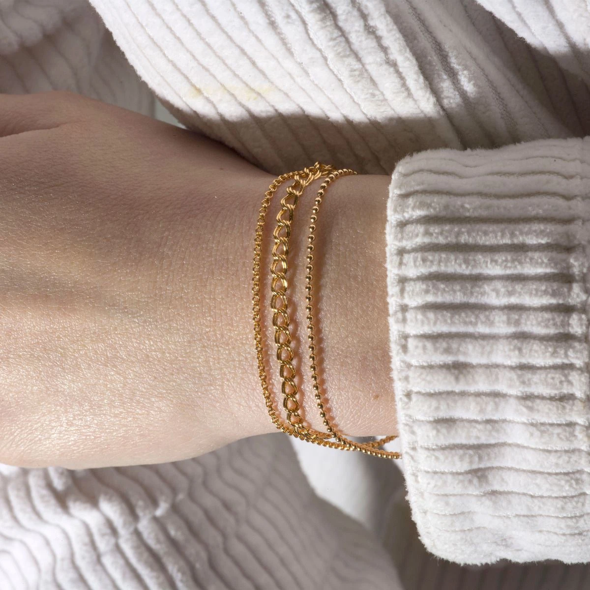 Bracelet chaîne double forçat Bracelet Chaîne Double Forçat -Atelier de Famille Soldes chaine porte 1 2