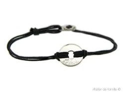 Bracelet Petite Cible Pour Homme Et Fermoir (gravure Manuelle)