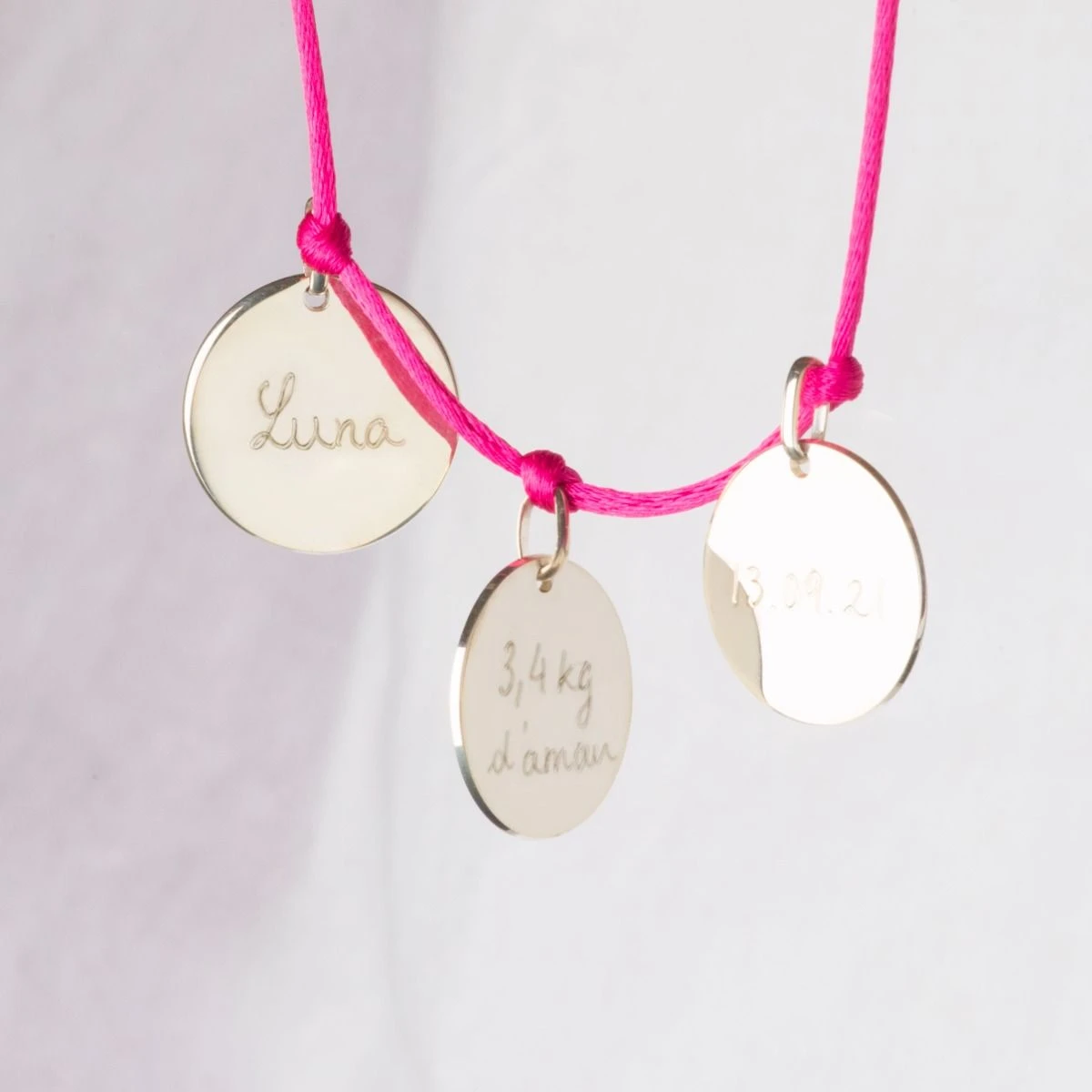 Collier à composer Argent Massif Collier à Composer Argent Massif -Atelier de Famille Soldes coeur lien ag grave