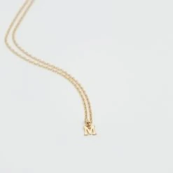 Collier Lettre Prénom Plaqué Or