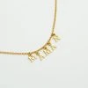 Collier Lettres Prénom Plaqué Or