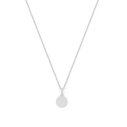 Collier 1 Mini Breloque Sur Chaîne Forçat Argent Massif