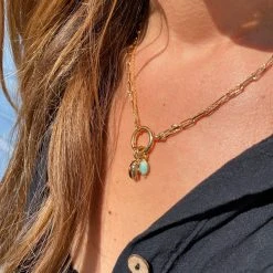 Collier Héra, Gris-gris Et Pierre Baroque En Option -Atelier de Famille Soldes col lola 2 1