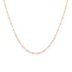 Collier Mahos Plaqué Or Collection LANZAROTE -Atelier de Famille Soldes col mahos rose 3256 1200 7a04