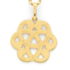 Collier Pendentif Arabesque Sur Chaîne Forçat Plaqué Or -Atelier de Famille Soldes col pend arab ch bcp prenms po 2210 200