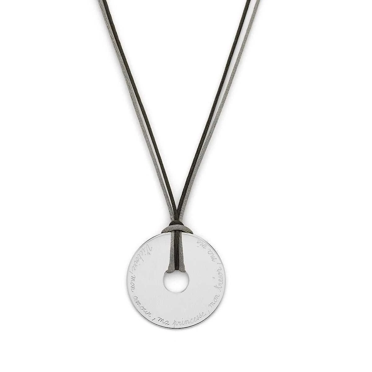 Collier grande cible 1 à 5 prénoms Collier Grande Cible 1 à 5 Prénoms -Atelier de Famille Soldes col pend grde cibl 1 phrse 1200