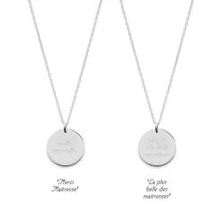 Pendentif "secret" (message à Lire Dans Un Miroir) Argent Massif -Atelier de Famille Soldes col pend secr maitress ag 2578 1200
