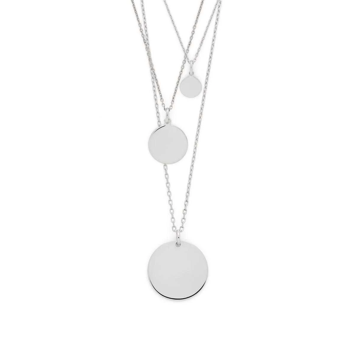 Trio de médailles sur chaînes Trio De Médailles Sur Chaînes -Atelier de Famille Soldes col trio med ch ag 2369 1200