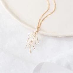 Collier Pendentif Branche De Corail Plaqué Or -Atelier de Famille Soldes collier corail d cor 3106 1200