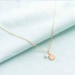 Collier Mini Rond Et Pendentif étoile Nacre Plaqué Or -Atelier de Famille Soldes collier mini rond mini nacre d cor 1200 2720