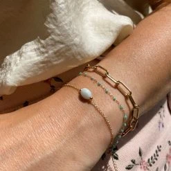 Trio De Bracelets Chaîne Papagayo, Mahos, Maillons Ovales