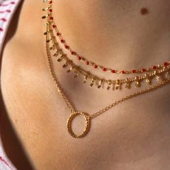 Collier Mahos Plaqué Or Collection LANZAROTE -Atelier de Famille Soldes compo porte1 2