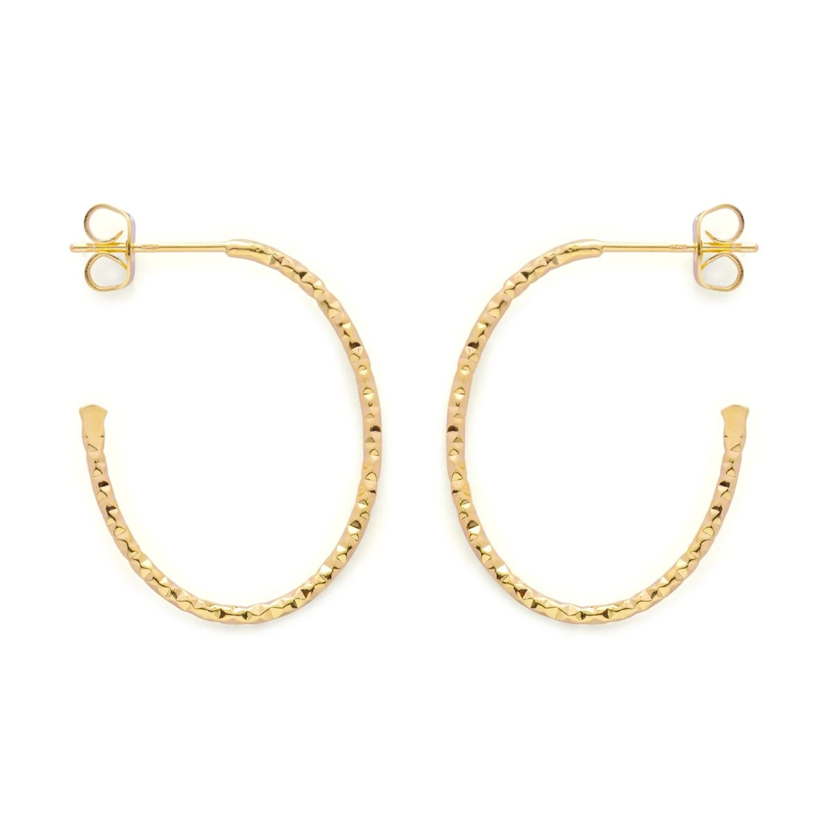 Créoles C effet diamanté ( 3 tailles) Créoles C Effet Diamanté ( 3 Tailles) -Atelier de Famille Soldes creole c diam grande e51b