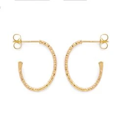 Créoles C Effet Diamanté ( 3 Tailles) 2 Créoles C Effet Diamanté ( 3 Tailles) -Atelier de Famille Soldes creole c diam moyenne 1200 1