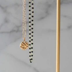 Atelier de Famille Soldes -Atelier de Famille Soldes duo colliers pierres noires d cor 1200