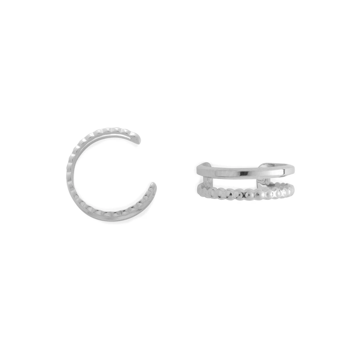 Boucles d'oreilles Ear Cuff lisse et perlé Argent massif Boucles D'oreilles Ear Cuff Lisse Et Perlé Argent Massif -Atelier de Famille Soldes earcuff earcuff lisse perle ag 17d9