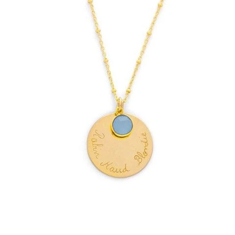 Collier grande médaille et pierre fine sur chaîne perlée plaqué Or Collier Grande Médaille Et Pierre Fine Sur Chaîne Perlée Plaqué Or -Atelier de Famille Soldes grande m daille et pierre sur cha ne perl e