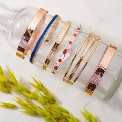 Jonc 3 Rangs Lisses Et Martelés -Atelier de Famille Soldes jonc compo