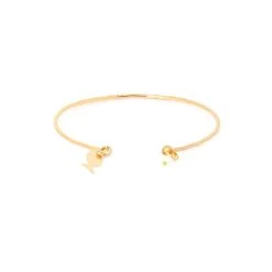 Jonc Fin Martelé Nacre Et Mini Gris-gris -Atelier de Famille Soldes jonc fin martele nacre poisson packshot