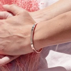 Trio De Joncs Ruban (gravure Manuelle) -Atelier de Famille Soldes jonc ruban rose port 4194