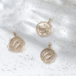 Collier Médaille Signe Du Zodiaque Sur Chaîne Maillon Ovale Plaqué Or 5 Collier Médaille Signe Du Zodiaque Sur Chaîne Maillon Ovale Plaqué Or -Atelier de Famille Soldes medaille zodiac poisson 1200 1 2