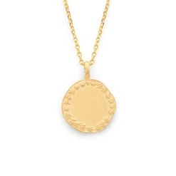 Collier Médaille Laurier Sur Chaîne Maille Forçat