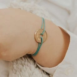 Bracelet Cordon Avec Cible à Graver (gravure Joaillier)