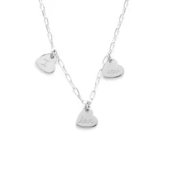 Collier Mini Breloques Sur Chaîne Maillon Ovale Argent Massif -Atelier de Famille Soldes mini breloque chaine maillon oval