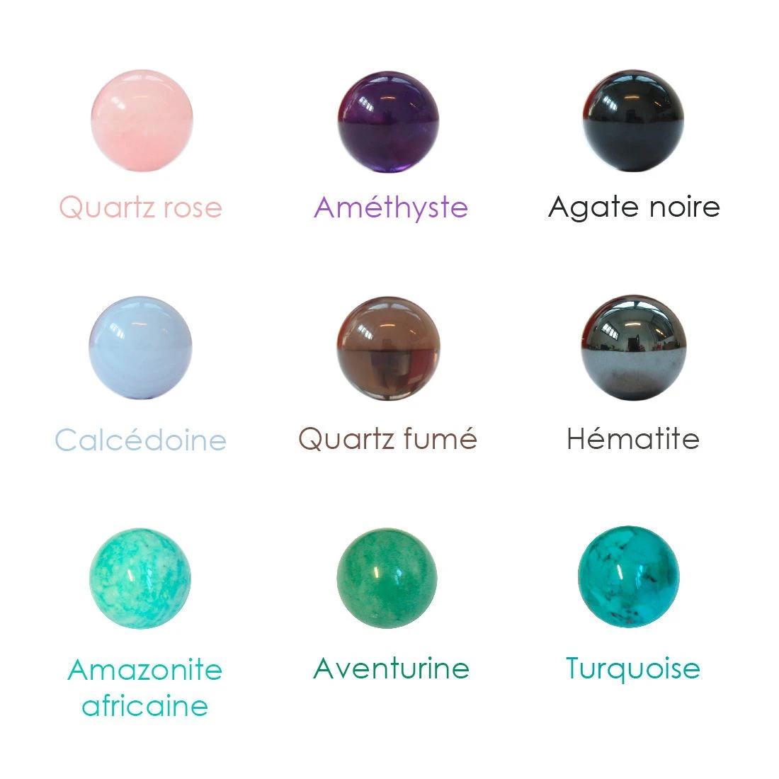 Bague aux pierres interchangeables®, 2 grosses pierres Bague Aux Pierres Interchangeables®, 2 Grosses Pierres -Atelier de Famille Soldes nuancier perles 12mm 1100