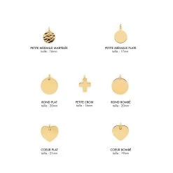 Bracelet 1 Breloque Sur Liberty Plaqué Or (gravure Joaillier) -Atelier de Famille Soldes nuancier brel po mod 1200 1 17