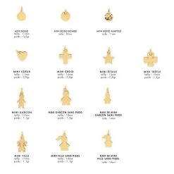 Bracelet 1 Breloque, 1 Mini Breloque Sur Lien Coton Plaqué Or -Atelier de Famille Soldes nuancier mini brel po 1200 12