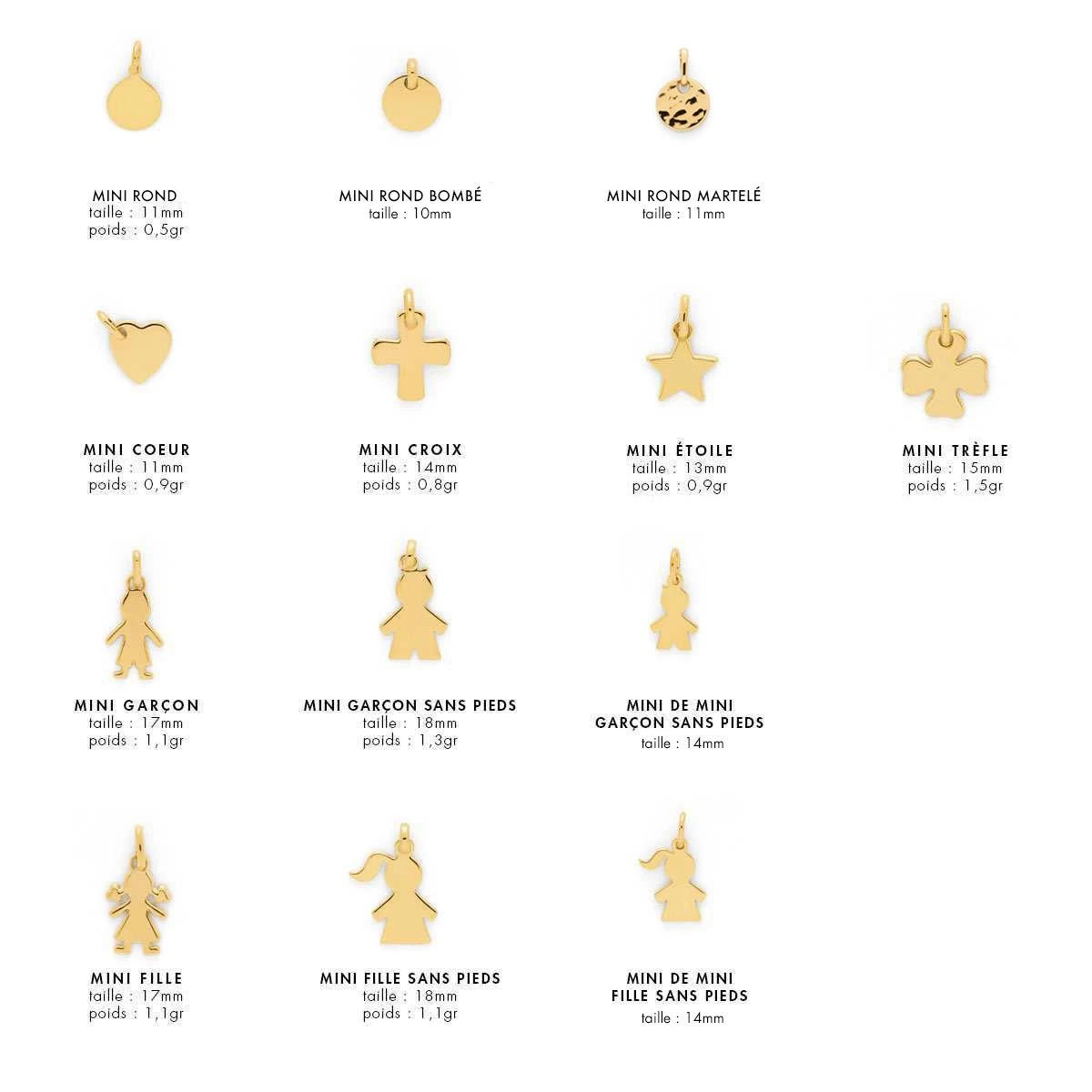 Bague large martelée et mini breloque plaqué Or Bague Large Martelée Et Mini Breloque Plaqué Or -Atelier de Famille Soldes nuancier mini brel po 1200 14