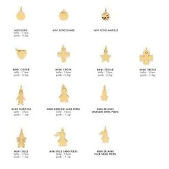 Bracelet Vendôme Et Mini Breloques à Composer Plaqué Or -Atelier de Famille Soldes nuancier mini brel po 1200 3 7 1